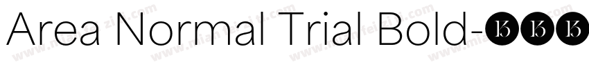 Area Normal Trial Bold字体转换